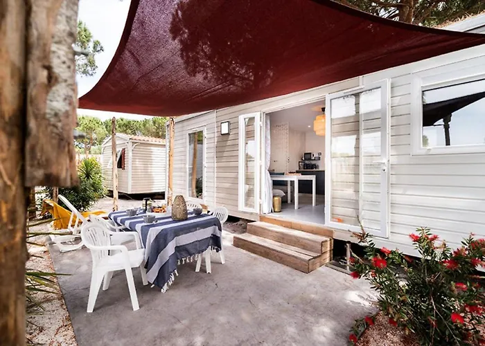 营地 Mobil Confortable Avec Terrasse A Pour 5 Personnes - Api-1-52-820 *